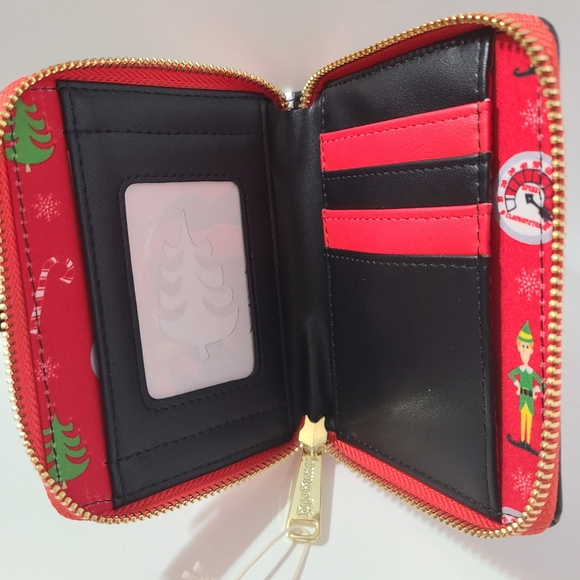 Elf Clausometer Loungefly Mini Backpack and Wallet Set - Picture 4 of 6